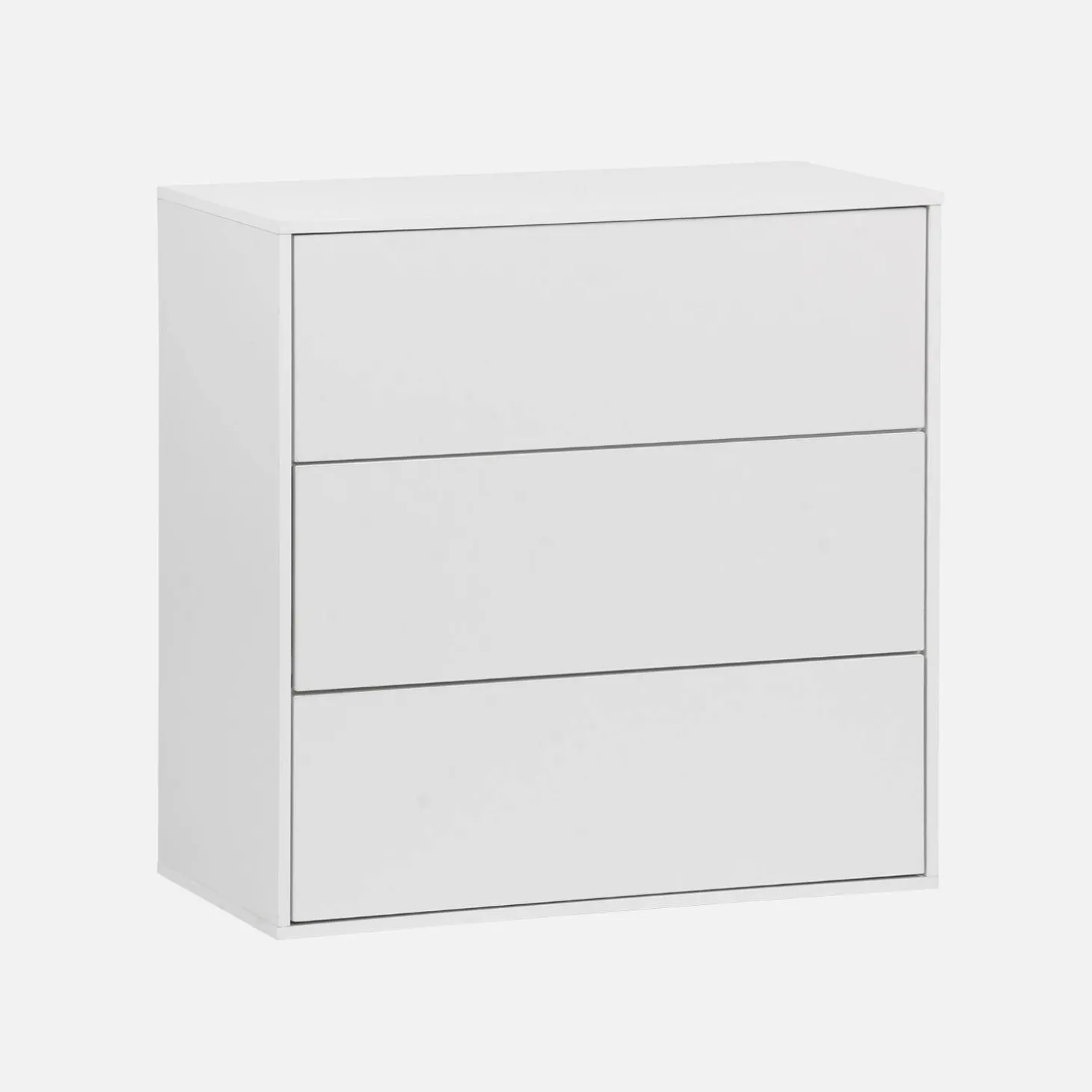 Mueble de almacenaje con efecto madera y 3 cajones