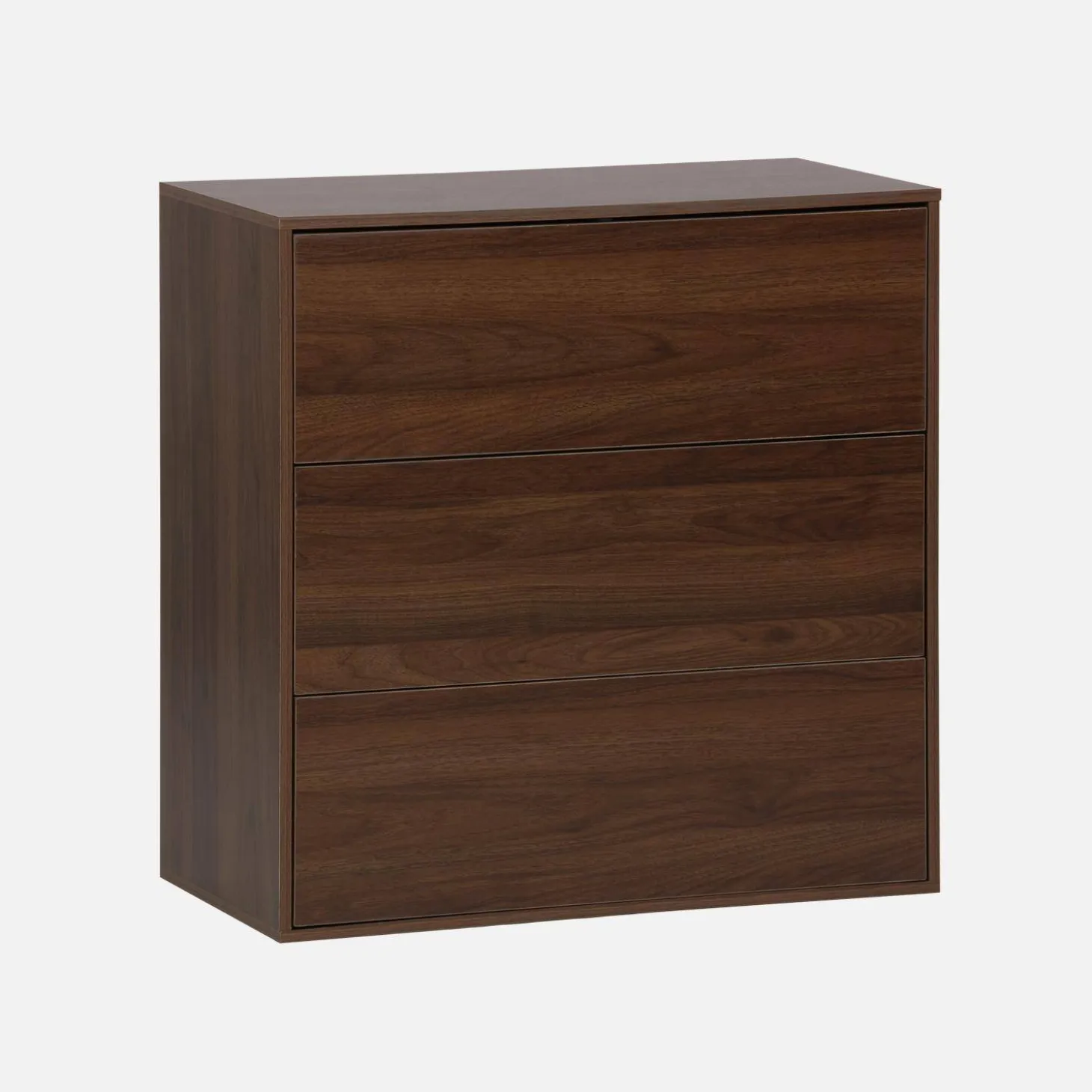 Mueble de almacenaje con efecto madera y 3 cajones