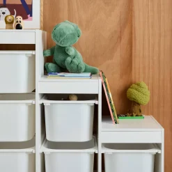 Mueble de almacenamiento infantil escalera, 6 cajones de almacenamiento
