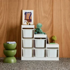 Mueble de almacenamiento infantil escalera, 6 cajones de almacenamiento