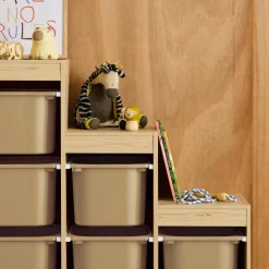 Mueble de almacenamiento infantil escalera, 6 cajones de almacenamiento