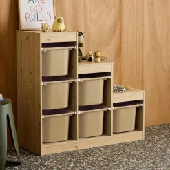 Mueble de almacenamiento infantil escalera, 6 cajones de almacenamiento