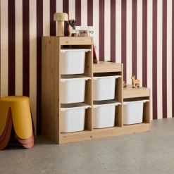 Mueble de almacenamiento infantil escalera, 6 cajones de almacenamiento