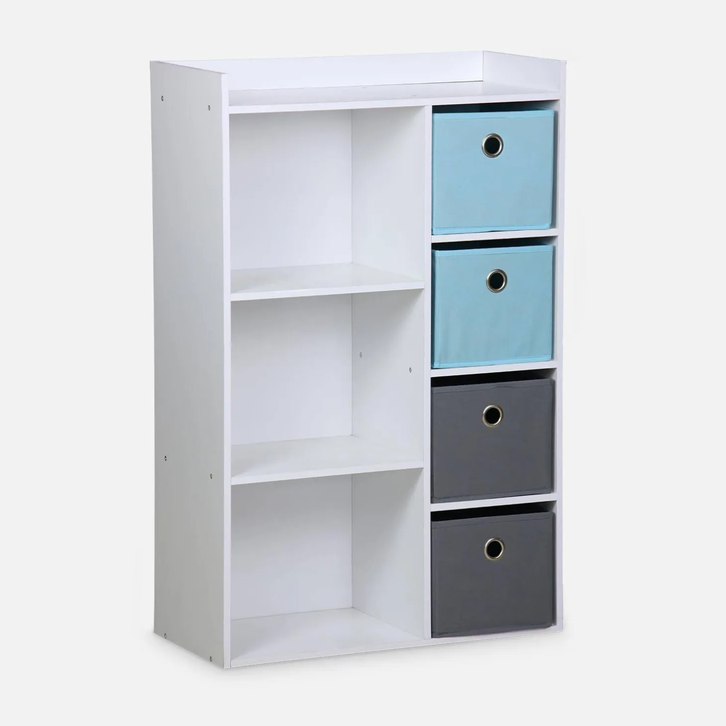 Mueble de almacenamiento para niños 4 cestas