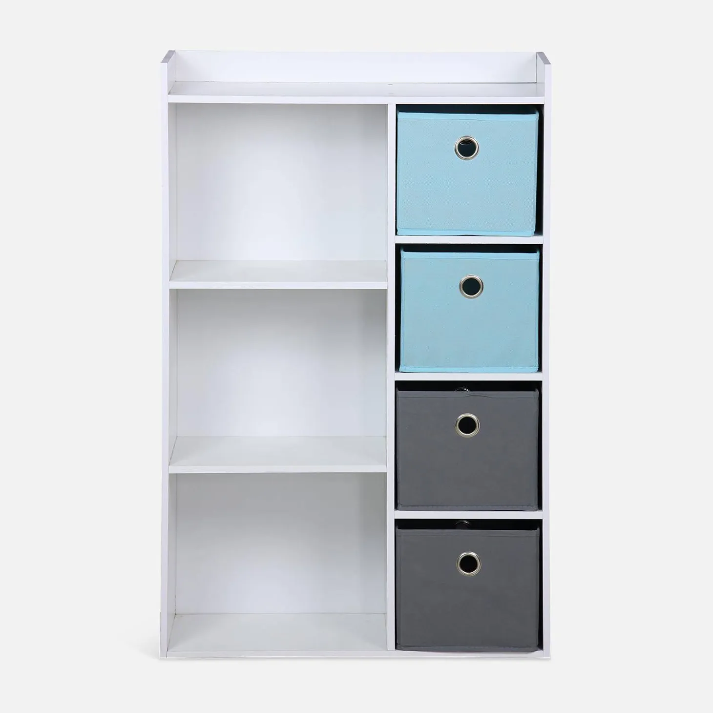 Mueble de almacenamiento para niños 4 cestas