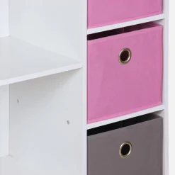 Mueble de almacenamiento para niños 4 cestas
