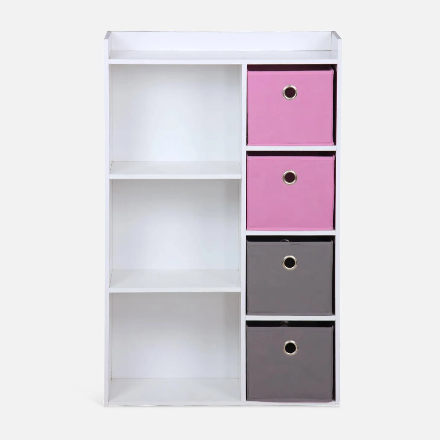 Mueble de almacenamiento para niños 4 cestas
