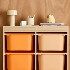 Mueble de almacenamiento infantil, 6 cajas coloridas
