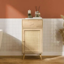 Mueble de baño decoración madera