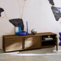 Mueble de TV de decoración de madera 3 puertas, 180cm