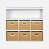 Mueble infantil con 6 cestas de fibra vegetal
