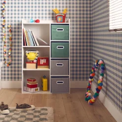 Mueble infantil con 4 cestas de terciopelo