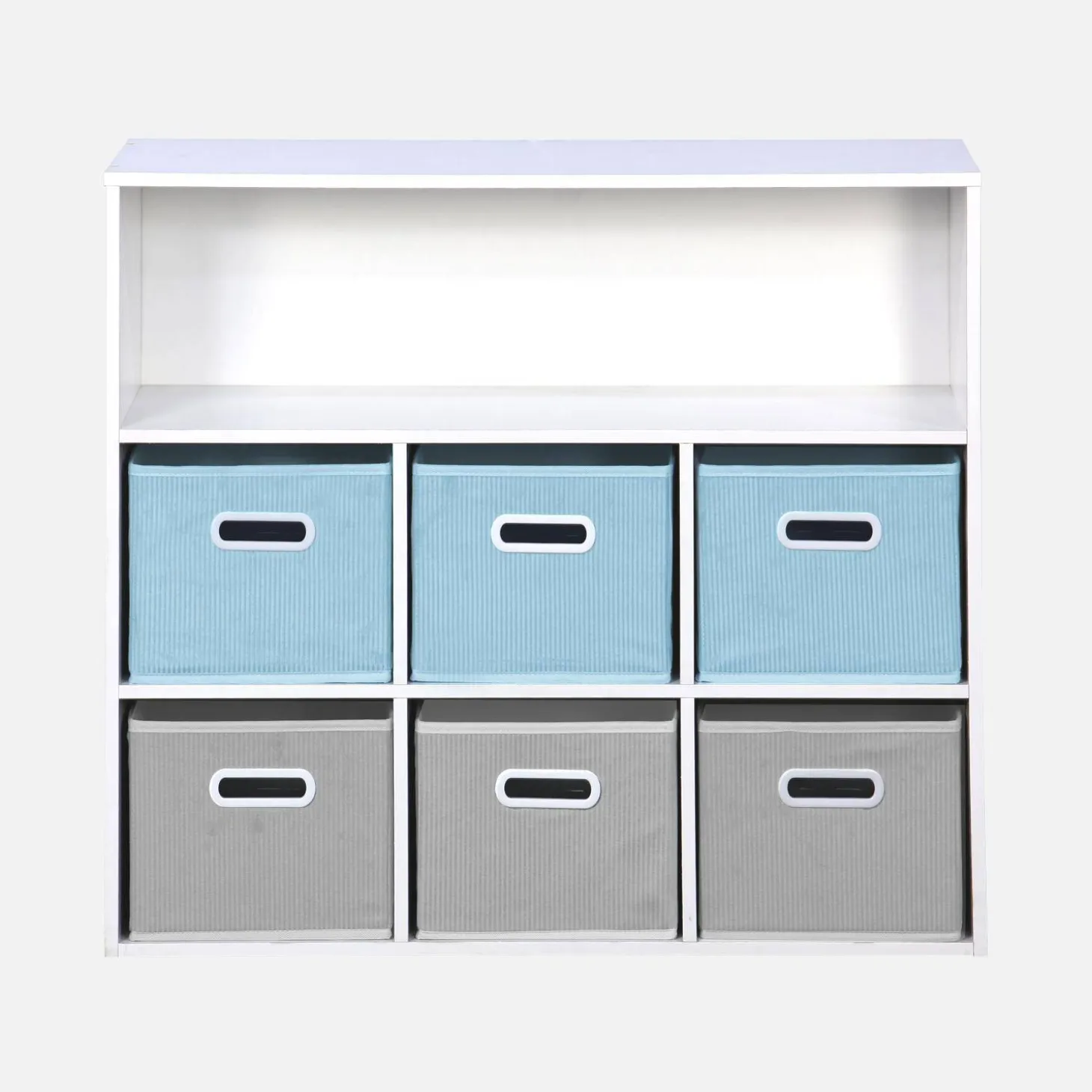 Mueble infantil con 6 cestas de terciopelo