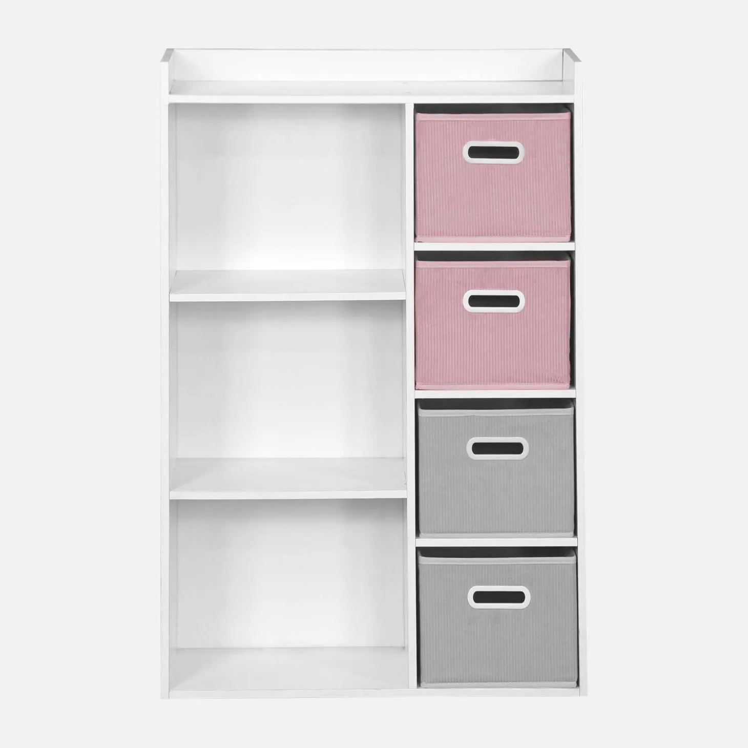 Mueble infantil con 4 cestas de terciopelo