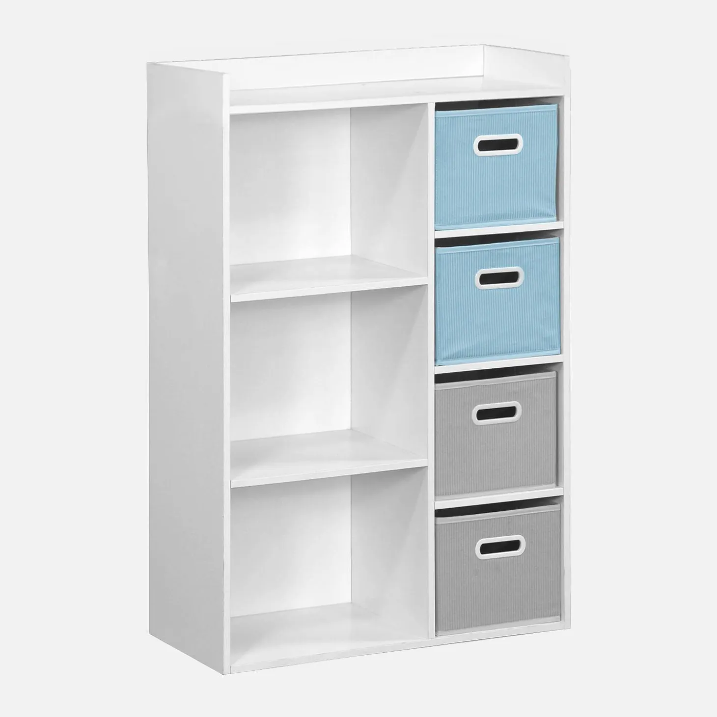 Mueble infantil con 4 cestas de terciopelo
