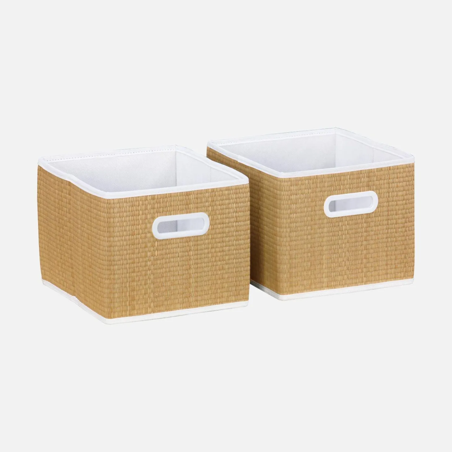 Mueble infantil con 4 cestas de fibra vegetal