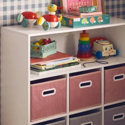 Mueble infantil con 6 cestas de terciopelo