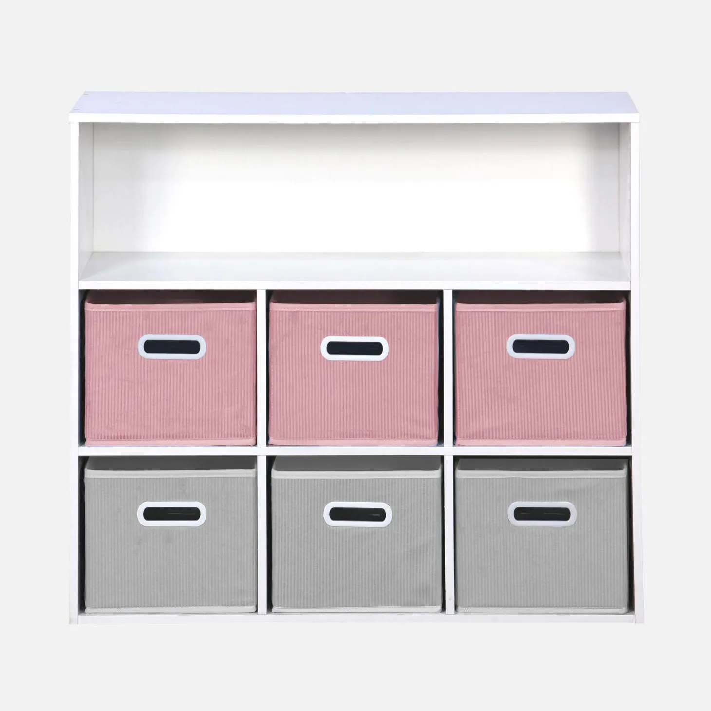 Mueble infantil con 6 cestas de terciopelo