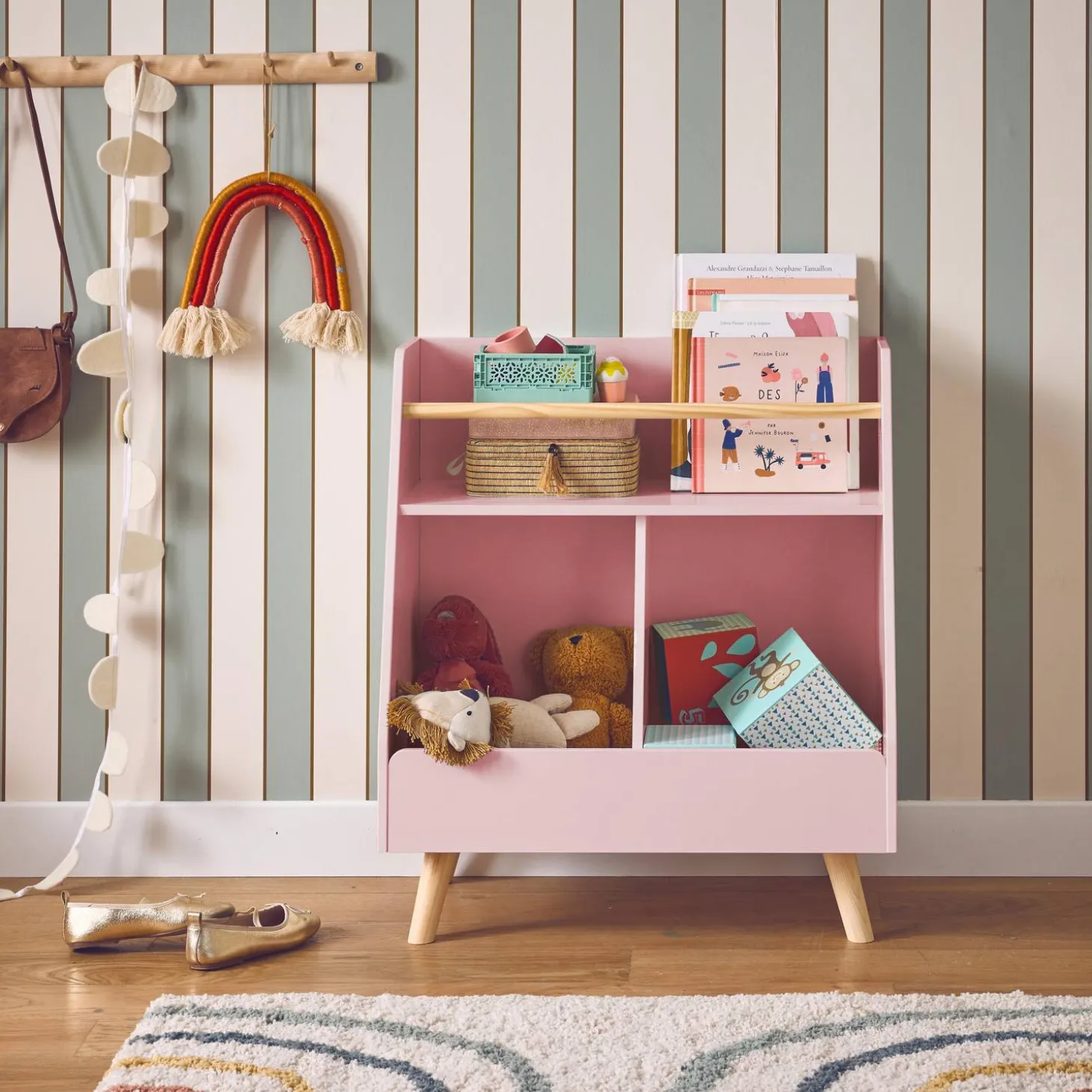 Mueble para niños, 2 compartimentos