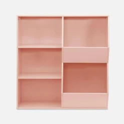 Mueble para niños, 3 estantes y 2 espacios de almacenamiento