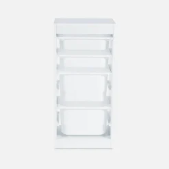 Mueble para niños con 4 cubos de almacenaje