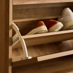 Mueble para zapatos de caña con 3 cajones
