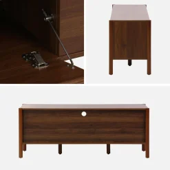 Mueble TV con 2 puertas y 1 cajón, 140cm