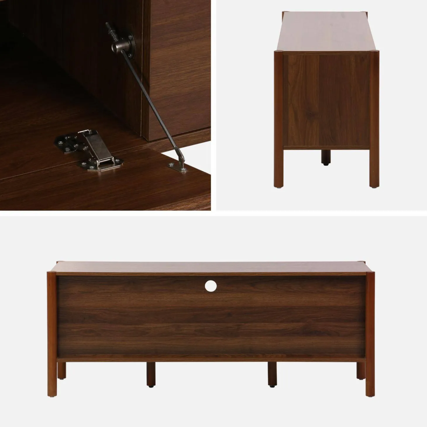Mueble TV con 2 puertas y 1 cajón, 140cm