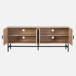 Mueble TV con efecto madera, 160cm
