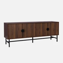 Mueble TV con efecto madera, 160cm