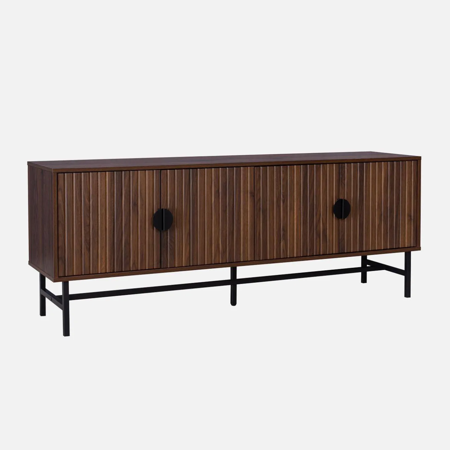 Mueble TV con efecto madera, 160cm