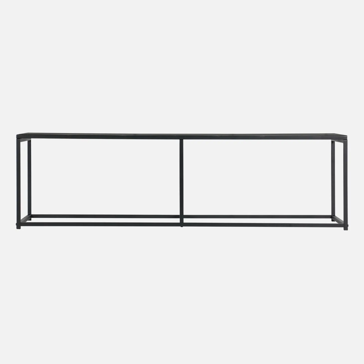 Mueble TV de metal con barra de refuerzo, 140cm