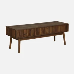 Mueble TV escandinavo efecto madera, 115cm