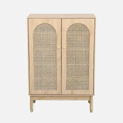 Mueble zapatero de caña de 2 puertas