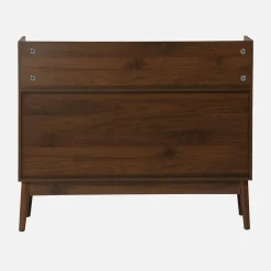 Muebles de vinilo vintage con decoración de madera oscura, 100cm