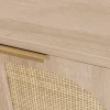 Oficina efecto madera y mimbre, 2 cajones