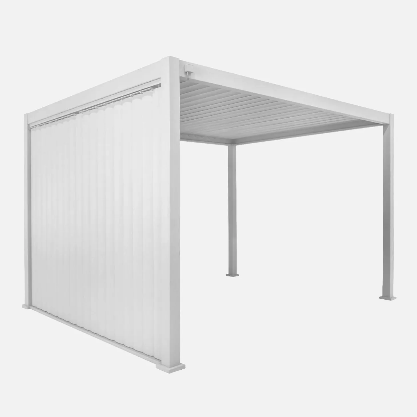 Panel con lamas orientables para pérgola bioclimática de aluminio, 3x3m V2 4x3m 6x3m