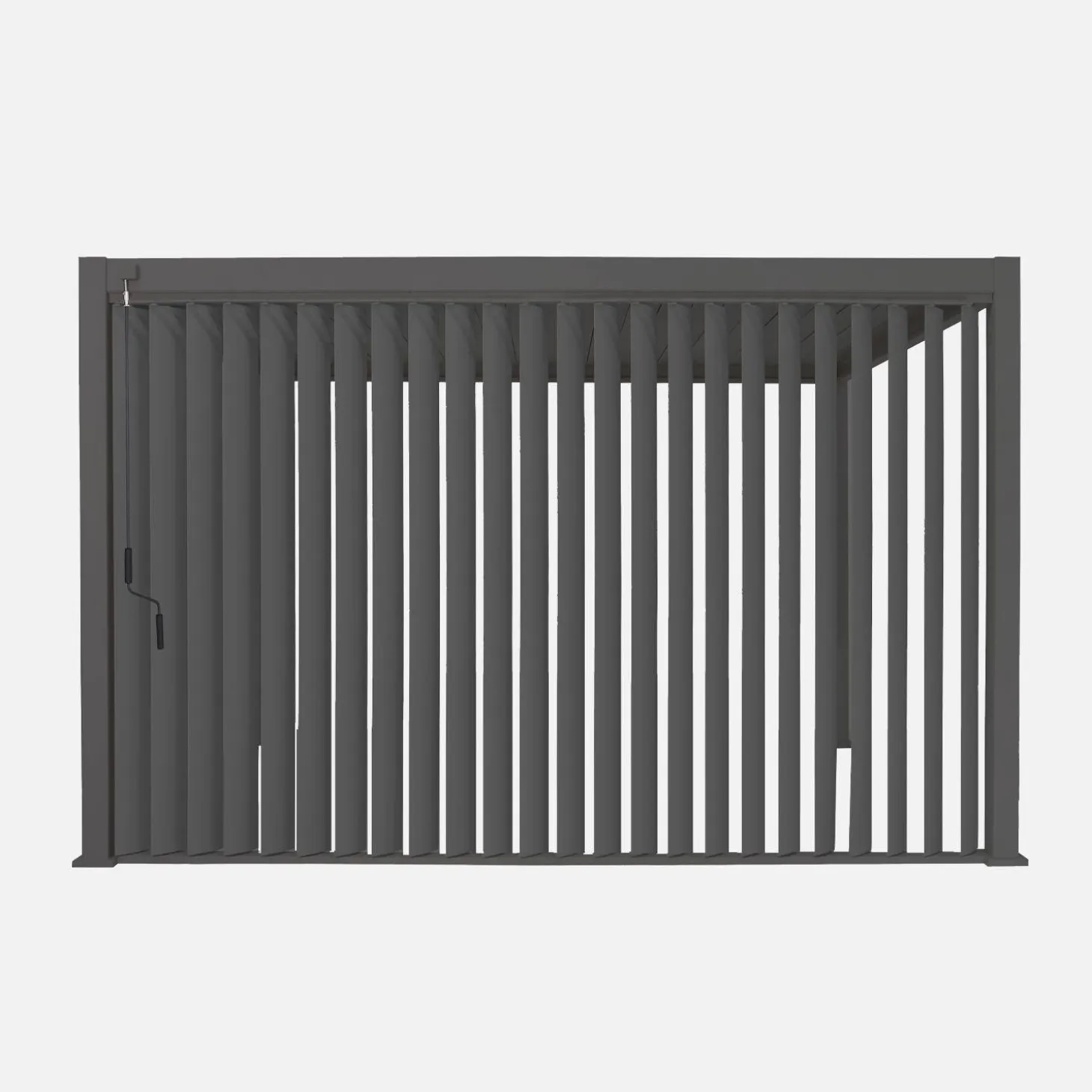 Panel de 4m con lamas orientables para pérgola bioclimática
