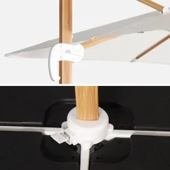 Parasol cuadrado excéntrico, 3x3m