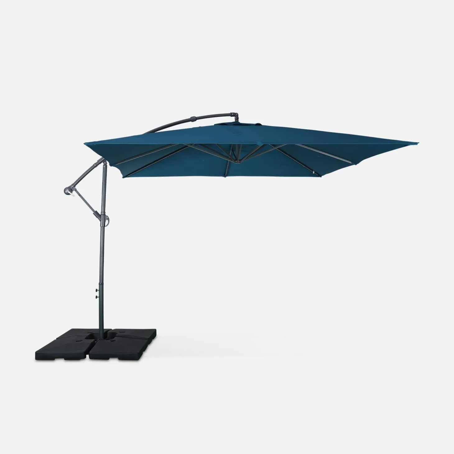 Parasol cuadrado excéntrico, 3x3m