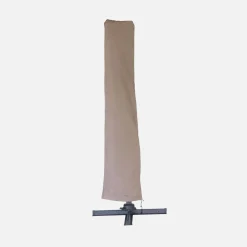 Parasol cuadrado excéntrico, 3x3m + placas de lastre 50x50cm