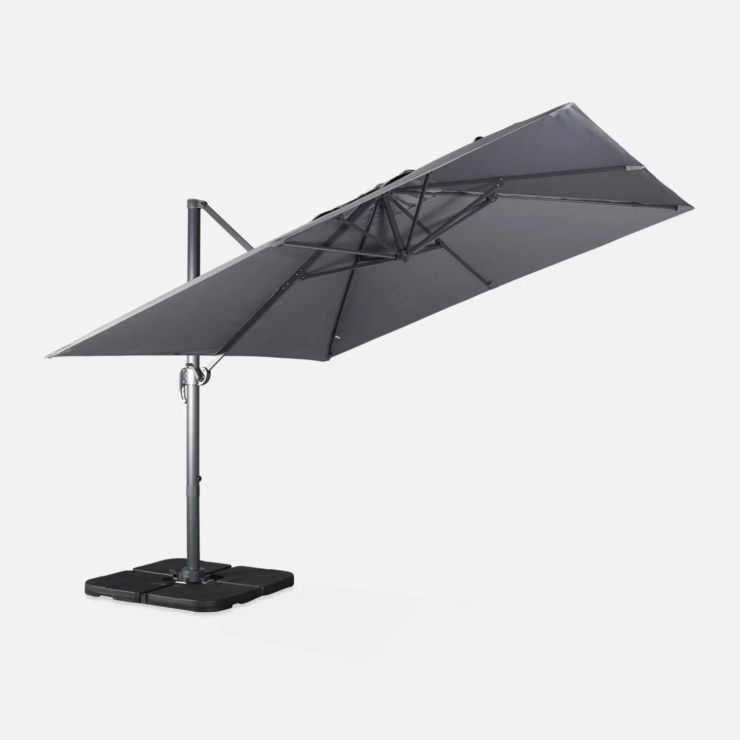 Parasol cuadrado excéntrico, 3x3m