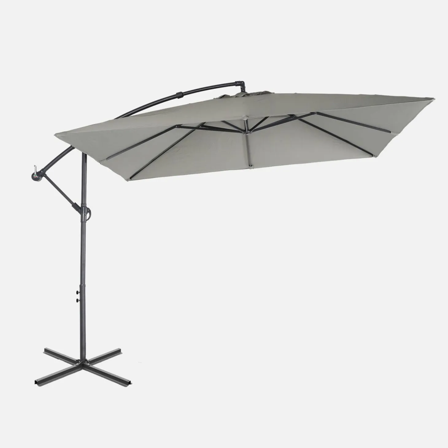 Parasol cuadrado excéntrico, 3x3m