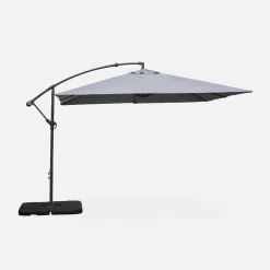 Parasol cuadrado excéntrico, 3x3m