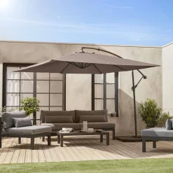 Parasol cuadrado excéntrico, 3x3m