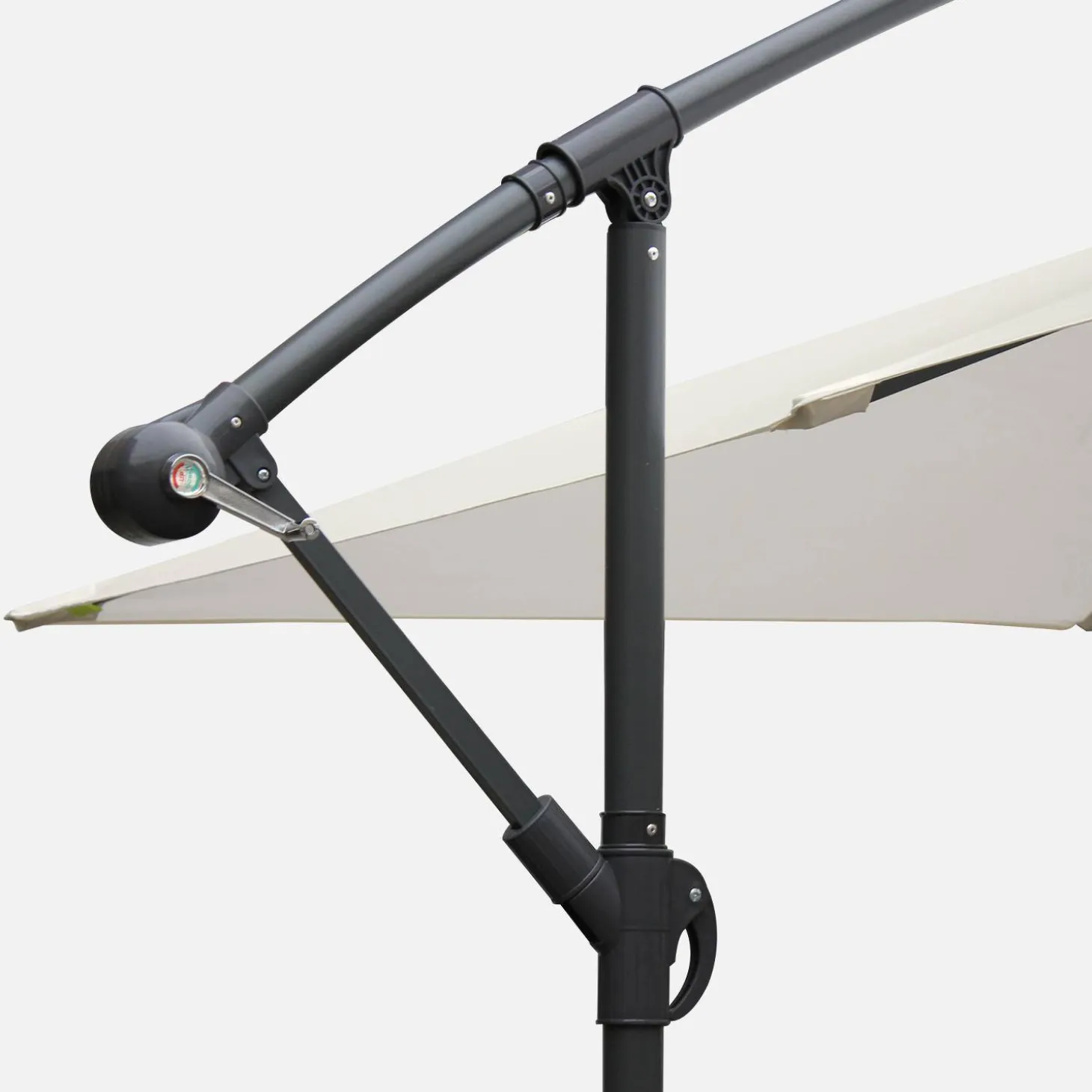 Parasol cuadrado excéntrico, 3x3m