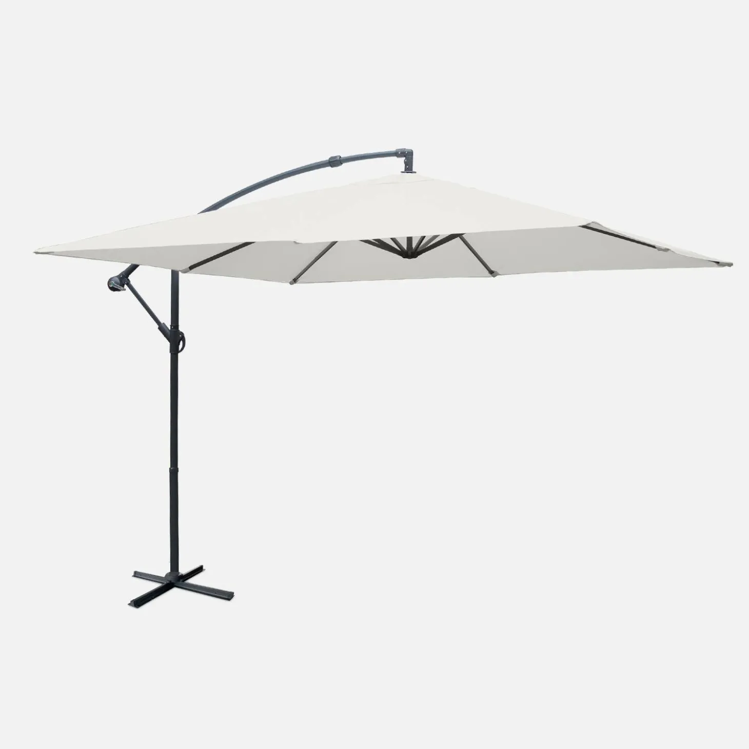 Parasol cuadrado excéntrico, 3x3m