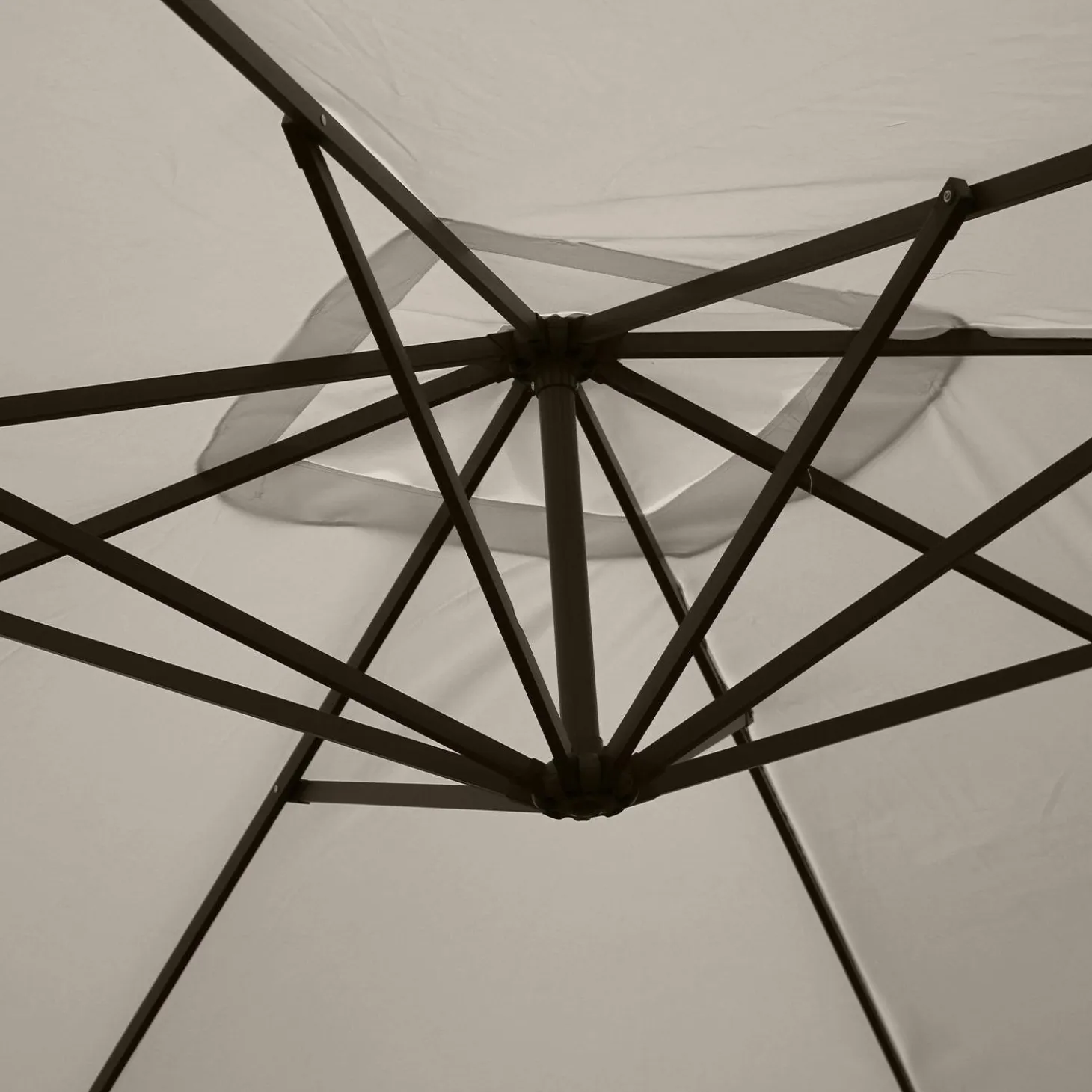 Parasol cuadrado excéntrico, 3x3m