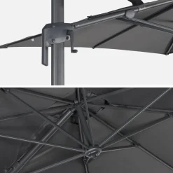 Parasol rectangular excéntrico, 3x2m