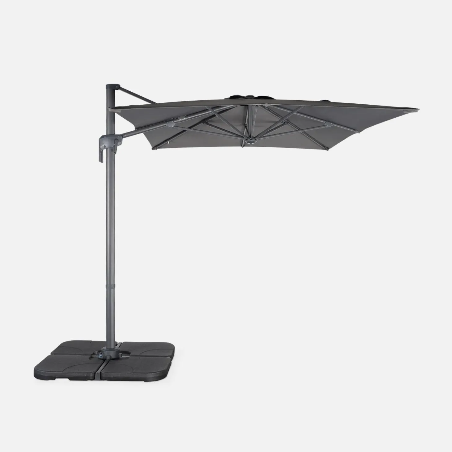 Parasol rectangular excéntrico, 3x2m